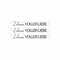 Rub On Sticker zuhause voller Liebe