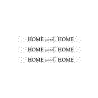 Rub On Sticker home sweet home