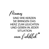 Rub On Sticker Mamas sind wie Kerzen sie bringen das Herz
