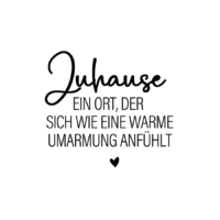 Rub On Sticker Zuhause ein Ort, der sich wie eine warme umarmung anfühlt