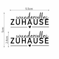 Rub On Sticker Wundervolles Zuhause