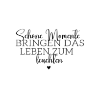 Rub On Sticker Schöne Momente bringen das Leben zum leuchten