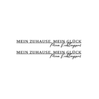 Rub On Sticker Mein Zuhause. Mein Glück