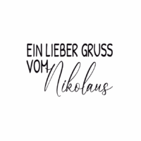 Rub On Sticker Ein lieber Gruss vom Nikolaus