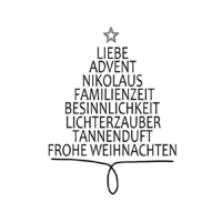 Rub On Sticker LIEBE, ADVENT, NIKOLAUS, FAMILIENZEIT，BESINNLICHKEIT