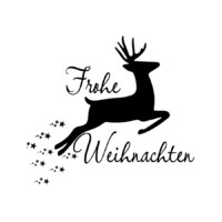 Rub On Sticker Frohe Weihnachten