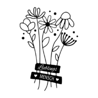 Rub On Sticker Lieblings Mensch