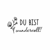 Rub On Sticker Du bist wundervoll!