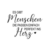 Rub On Sticker Es gibt Menschen die passen einfach perfekt ins herz