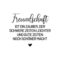Rub On Sticker Freundschaft