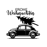 Rub On Sticker Frohe Weihnachten