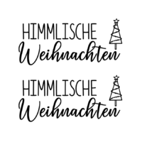 Rub On Sticker Himmlische Weihnachten