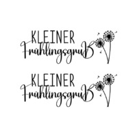 Rub On Sticker Kleiner Frühlingsgruß