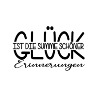 Rub On Sticker Glück ist die Summe Schöner Erinnerungen