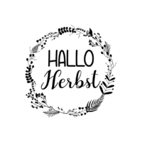 Rub On Sticker Hallo Herbst
