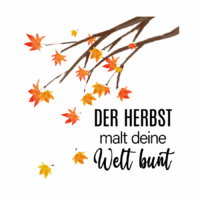 Rub On Sticker der Herbst malt deine Welt bunt