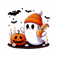 Rub On Sticker Motiv: Happy Halloween