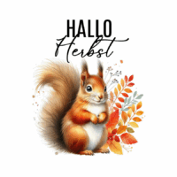 Rub On Sticker Hallo Herbst