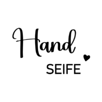 Rub On Sticker Handseife