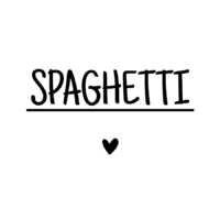 Rub On Sticker Spaghetti