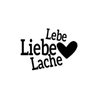 Rub On Sticker Liebe Lebe Lache