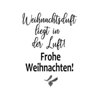 Rub On Sticker Weihnachtsduft liegt in der Luft! Frohe Weihnachten!