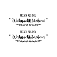 Rub On Sticker Frisch aus der Weihnachtsbäckerei
