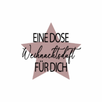 Rub On Sticker Eine Dose Weihnachtsduft für dich