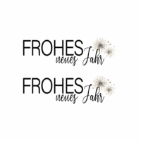 Rub On Sticker Frohes Neues Jahr