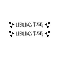 Rub On Sticker Lieblings Platz