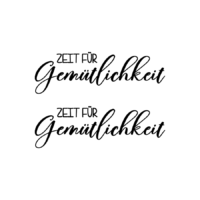 Rub On Sticker Zeit für Gemütlichkeit