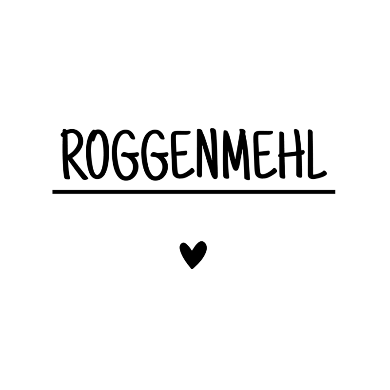 Rub On Sticker Roggenmehl